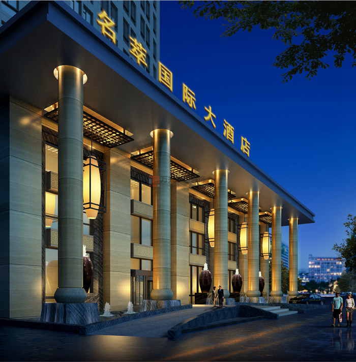 北京万兴通达办公装修项目-名萃国际酒店装修案例效果图