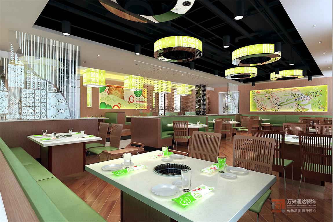 北京万兴通达办公装修项目-小肥羊火锅，汶上店装修效果图