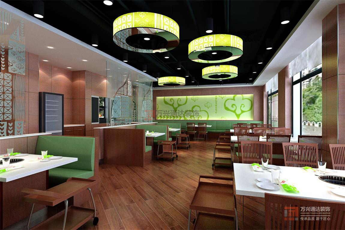 北京万兴通达办公装修项目-小肥羊火锅，汶上店装修效果图