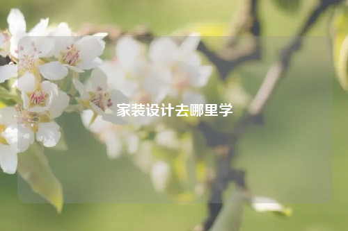 家装设计去哪里学