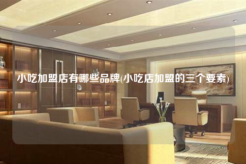 小吃加盟店有哪些品牌(小吃店加盟的三个要素)