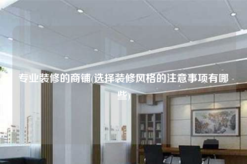 专业装修的商铺(选择装修风格的注意事项有哪些)