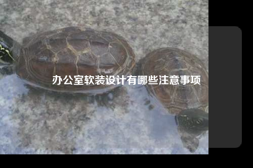 办公室软装设计有哪些注意事项