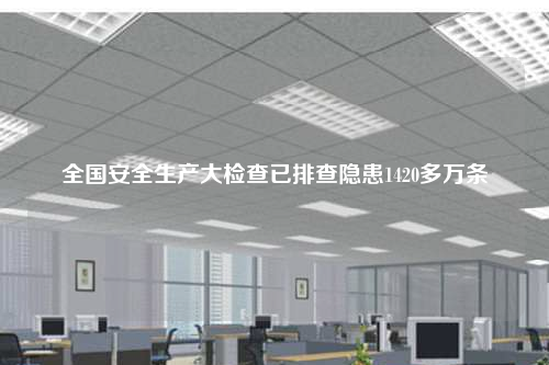 全国安全生产大检查已排查隐患1420多万条