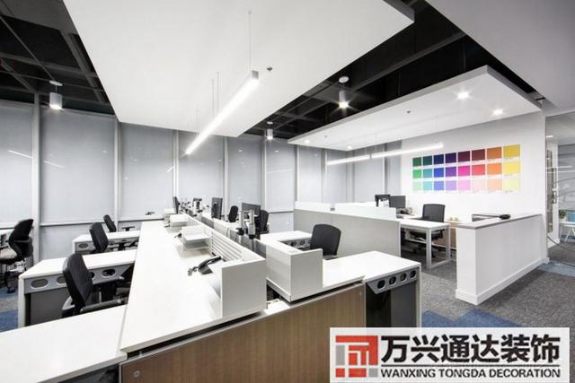 办公室装修效果图小型办公室装修效果图_万兴办公室装修公司