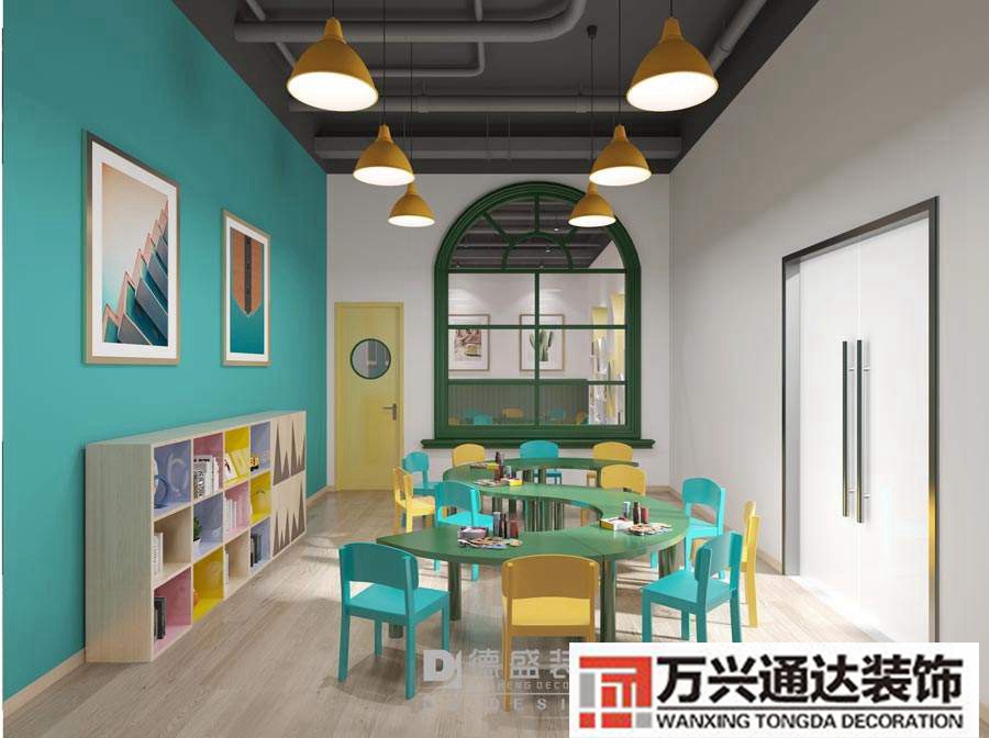 培训机构装修方案培训机构装修风格效果图