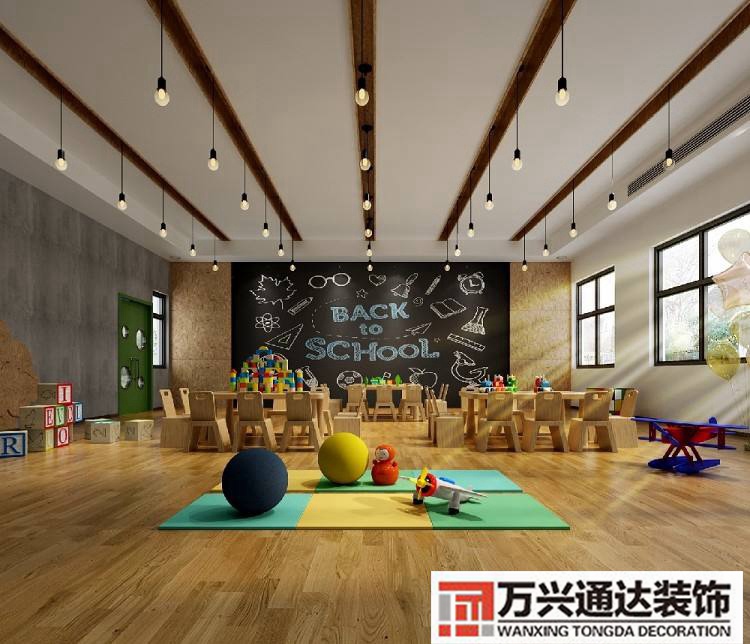 青岛小学教育培训装修少儿培训学校装修
