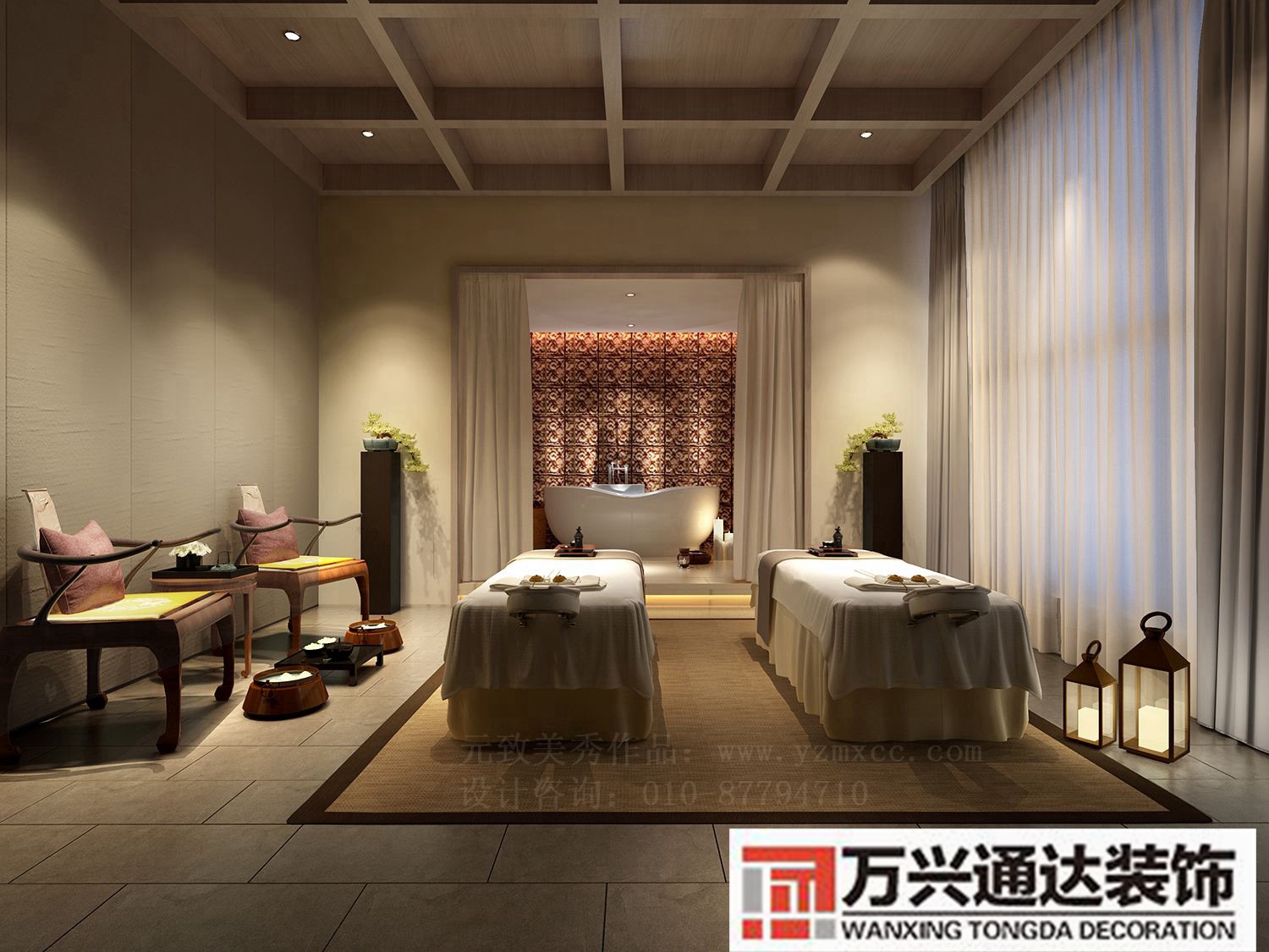 关于中西风设计美容spa装修的信息