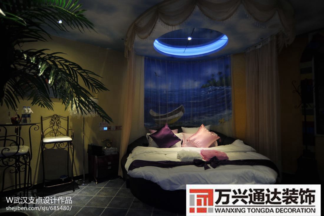 个性旅社装修旅行社门店装修设计效果图