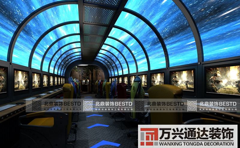 个性网咖装修小型网咖装修风格