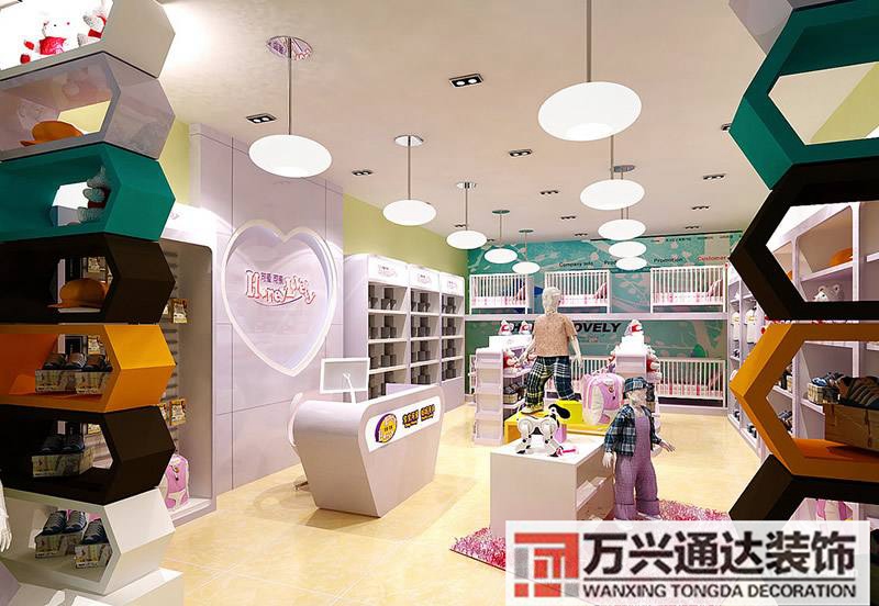 高端孕婴店装修孕婴店牌子效果图