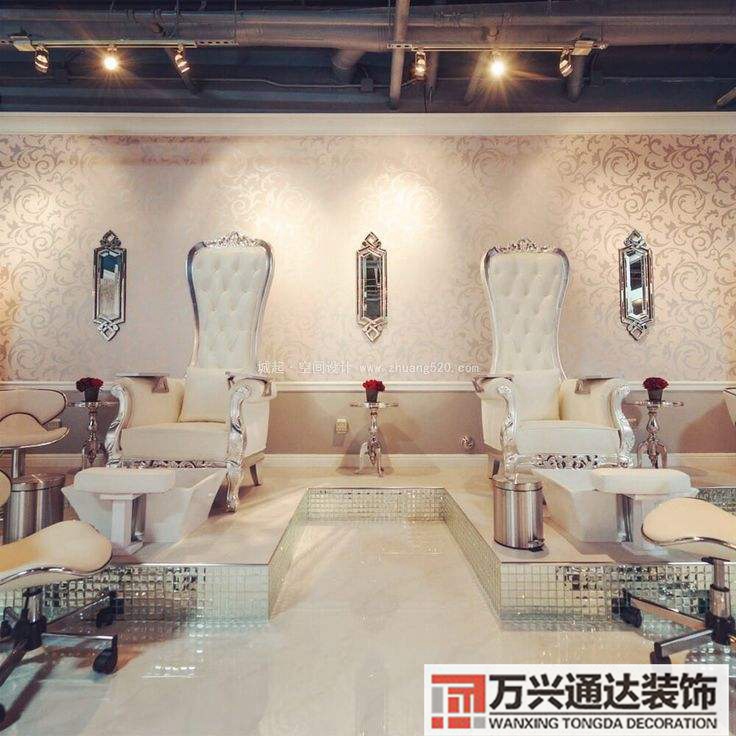 韩式美甲店装修图片韩式美甲图片大全 新款