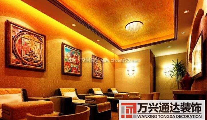 足浴设计装修足浴店简约风格装修效果图