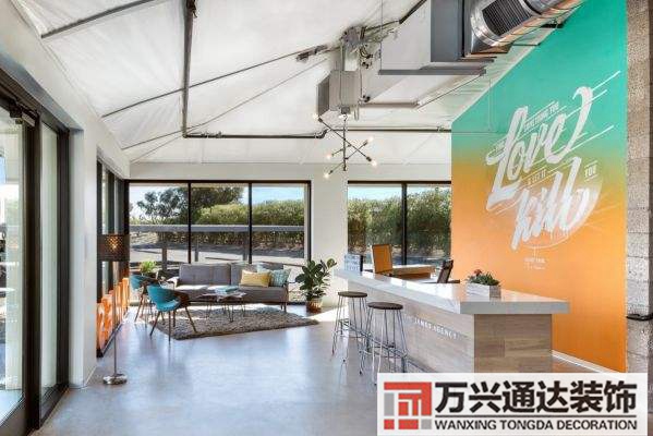 外资企业工厂办公室装修工厂办公室背景墙装修效果图