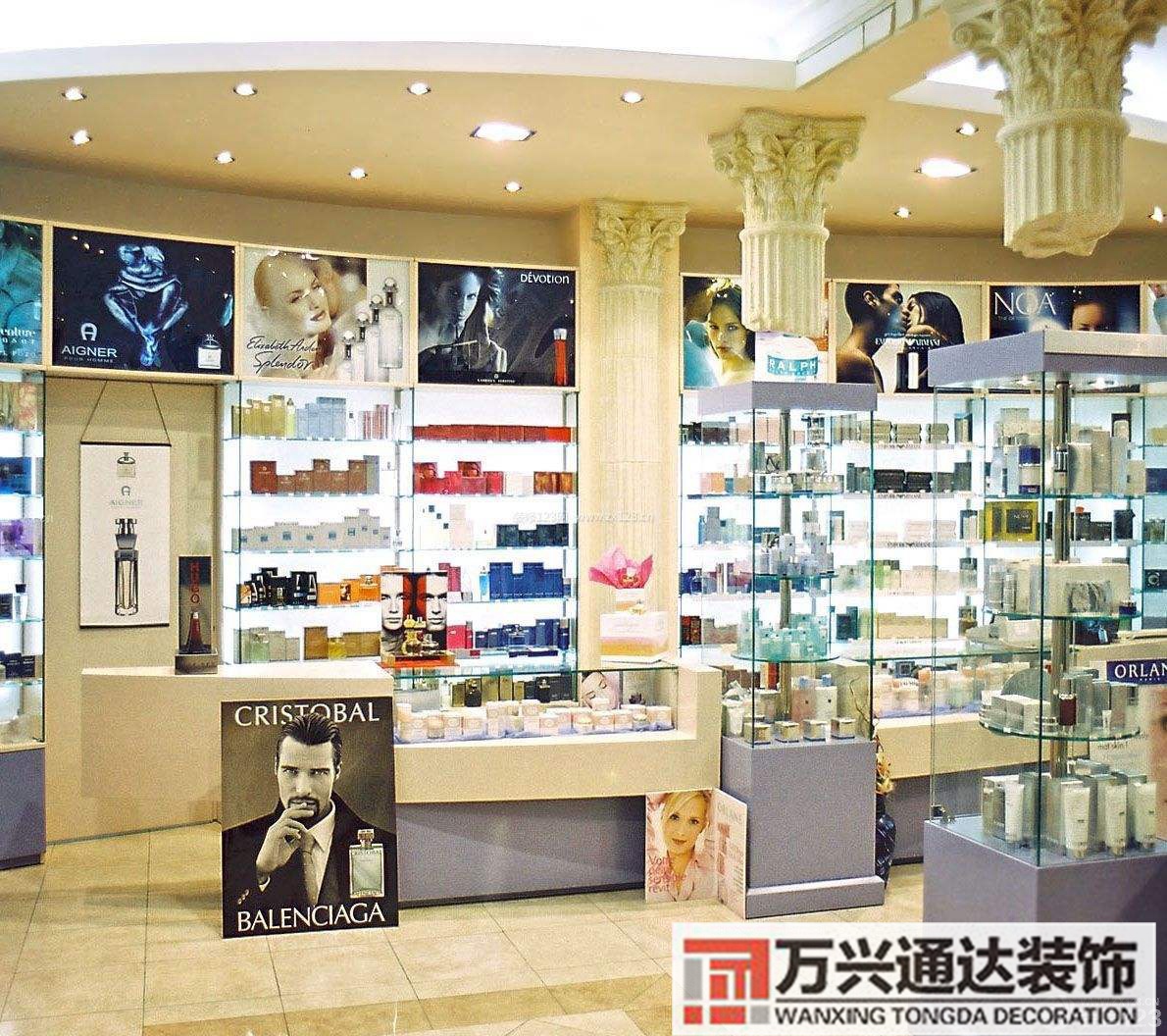 20平米化妆品店装修图40平米化妆品店铺装修设计图