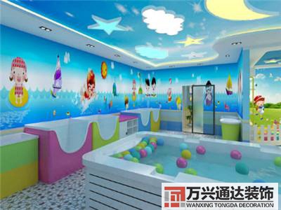 婴儿游泳馆室内装修图母婴店游泳馆装修效果图图片
