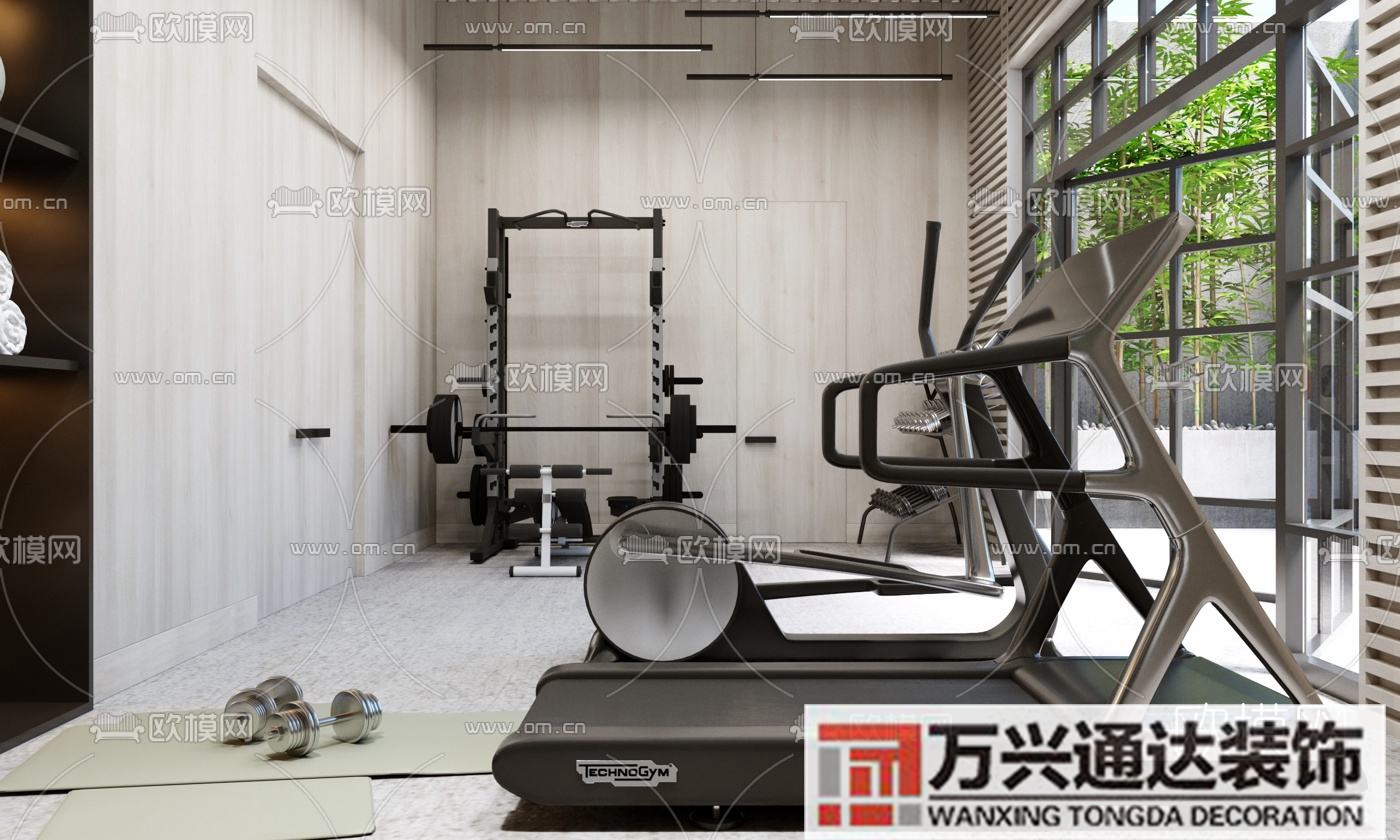 健身房室内装修家庭健身房室内装修