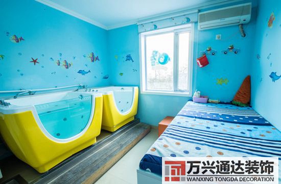 母婴游泳馆装修图婴儿洗澡游泳馆装修效果图