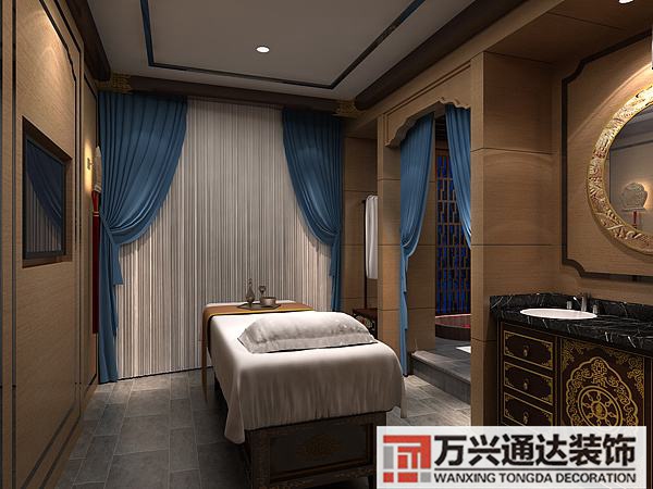 美容spa会所装修设计spa会所房间装修效果图
