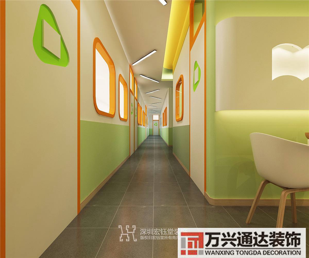 培训机构室内装修设计培训机构装修设计效果图