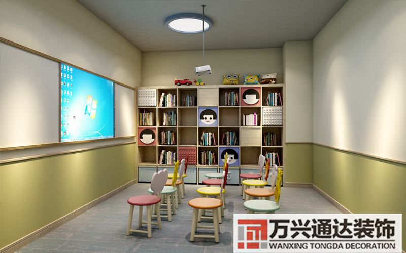 小培训机构装修布置图小学培训机构装修效果图片
