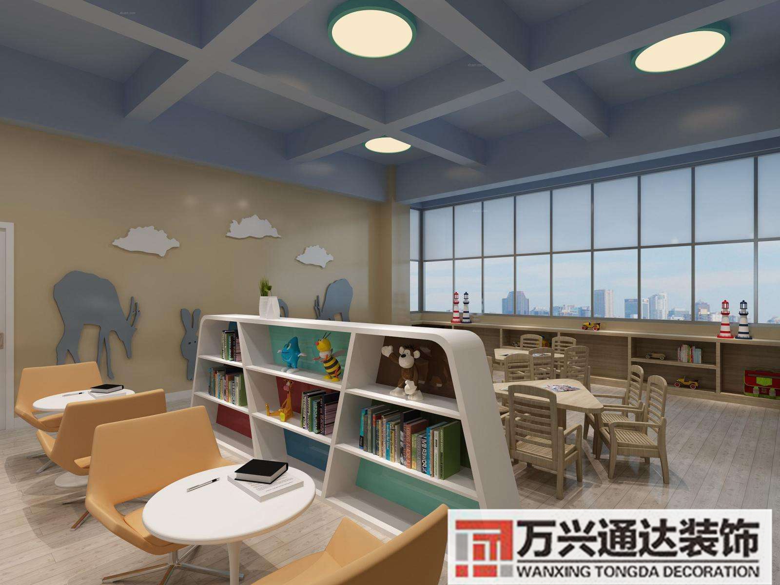 培训机构简约装修培训机构简约大方装修效果图