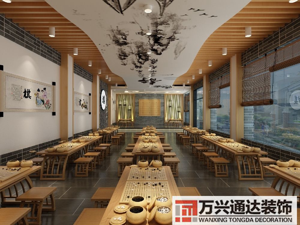 中式培训机构装修中式培训班装修效果图